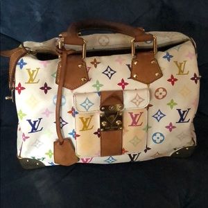 Authentic Louis Vuitton multicolor speedy bag